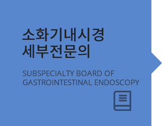 소화기내시경 세부전문의 SUBSPECIALTY BOARD OF GASTROINTESTINAL ENDOSCOPY